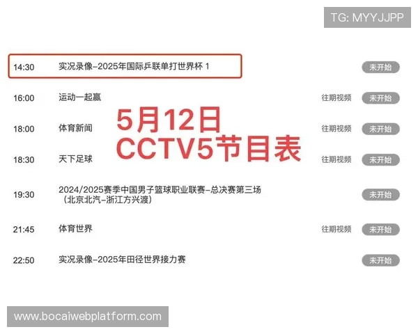 CCTV5体育在线直播中最新赛事资讯与观看指南全面解析